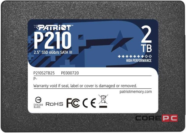 Твердотельный накопитель Patriot 2000 Gb P210 P210S2TB25