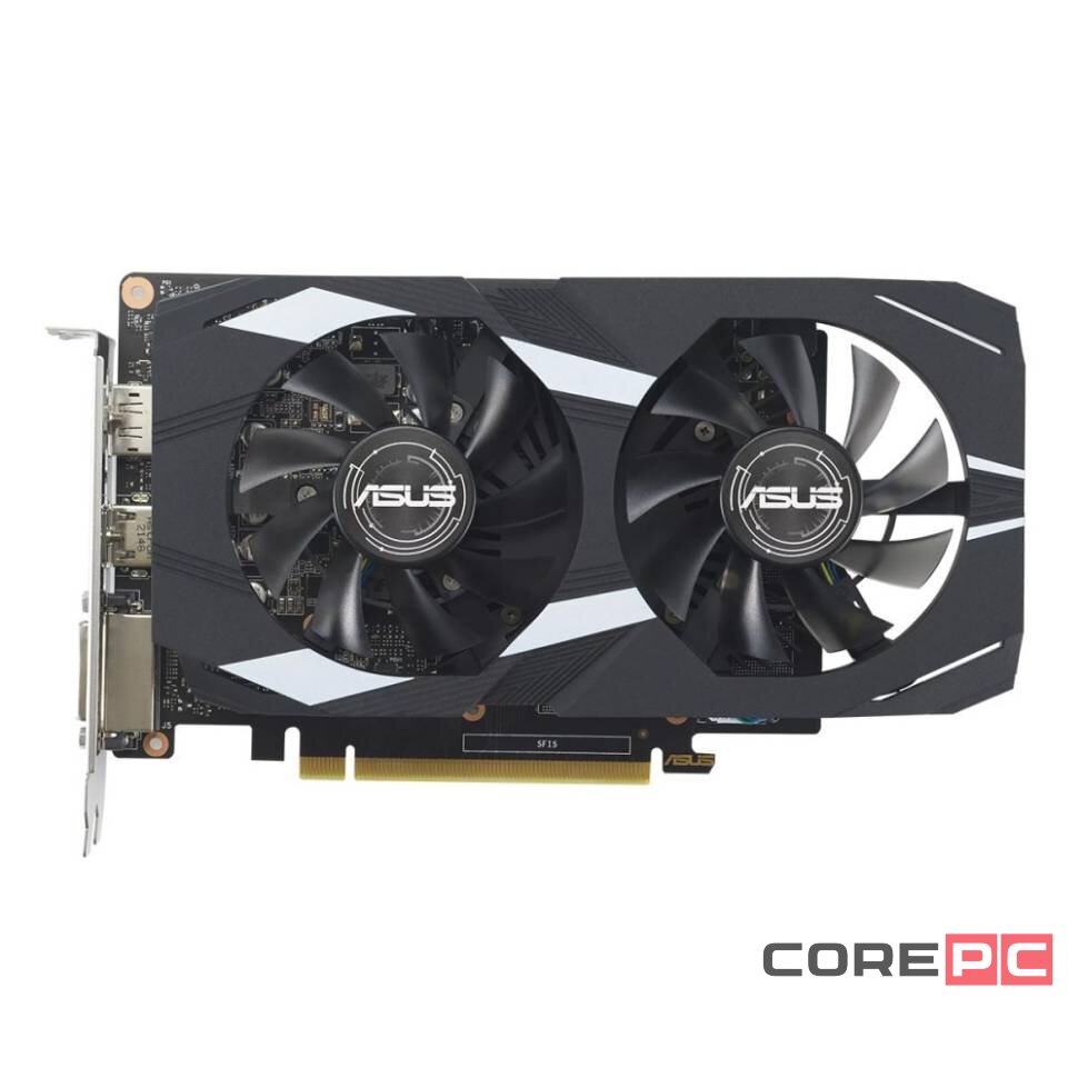 Видеокарта ASUS (DUAL-GTX1650-4GD6-P-EVO) GeForce GTX 1650 4GB DUAL 90YV0EZE-M0NA00