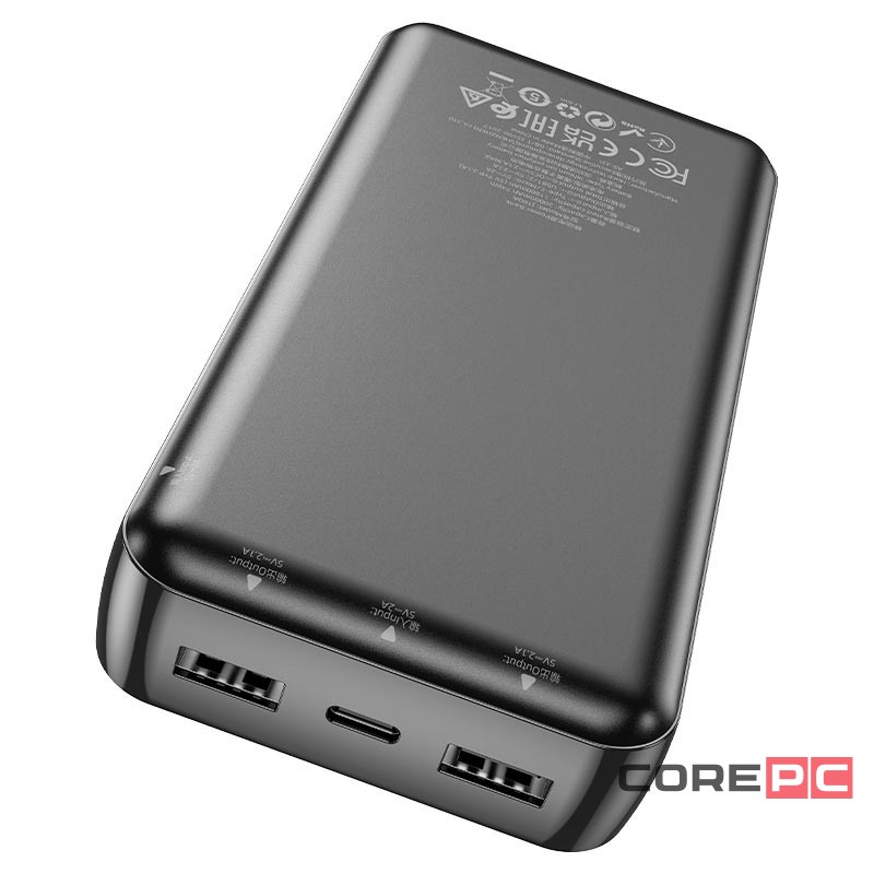 Powerbank Hoco J100A 20000mAh 2USB 2.1A черный