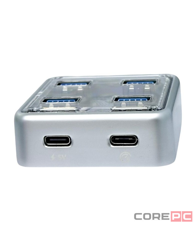 USB-С хаб Orico XHJ4U 4xUSB3.2 серый