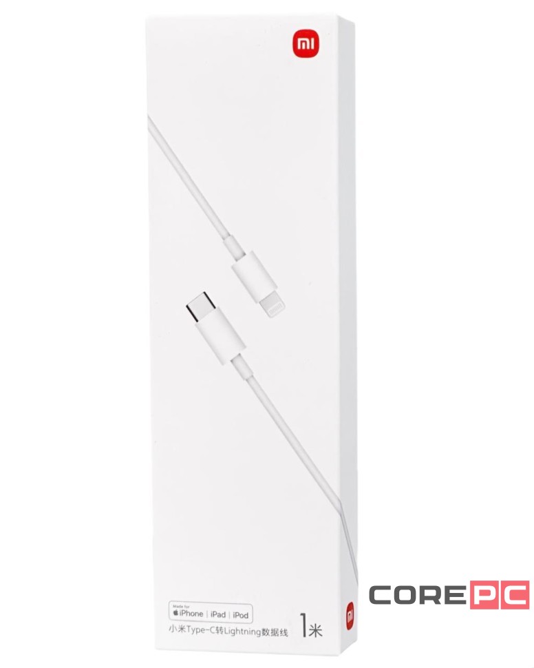 Usb Кабель-зарядка Xiaomi Type-C на Lightning 1м CTL01ZMC белый