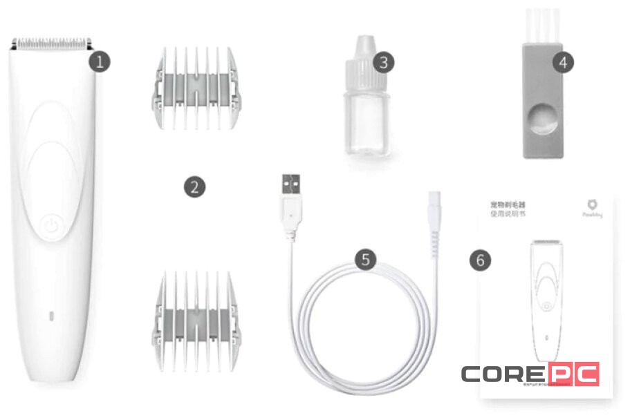 Машинка для стрижки животных Xiaomi Pawbby Pet Hair Clippers