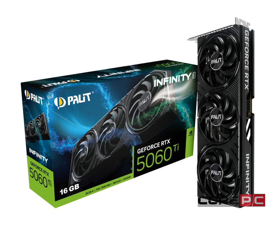Видеокарта Palit (NE7506T019T1-GB2061S) GeForce RTX 5060 TI 16GB INFINITY 3