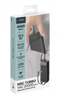 Внешний аккумулятор Deppa NRG Turbo V4C 20000mAh 22.5W/LED дисплей (33689) (черный)
