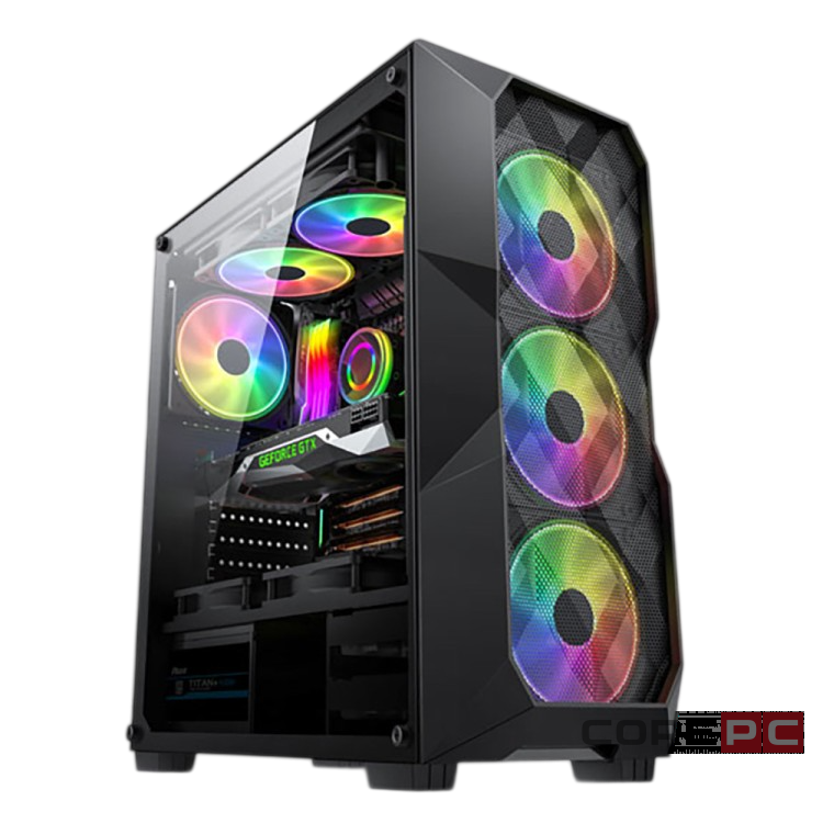 Компьютерный корпус ALSEYE TG Black (Big Jony -B)