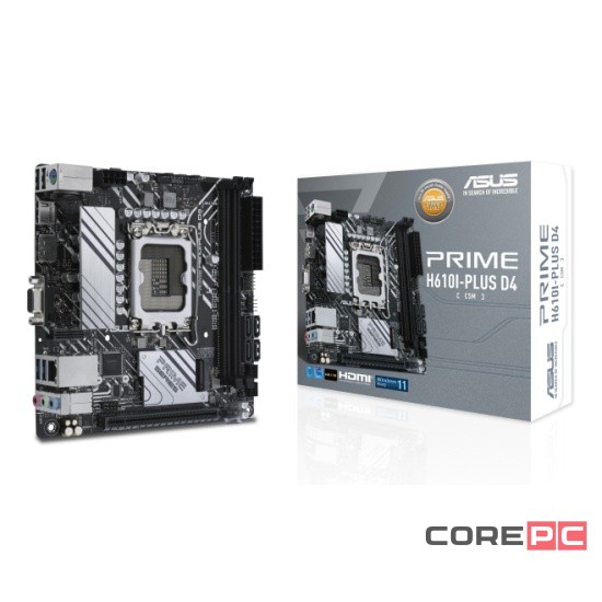 Материнская плата ASUS PRIME H610I-PLUS D4 90MB1B20-M0EAYC