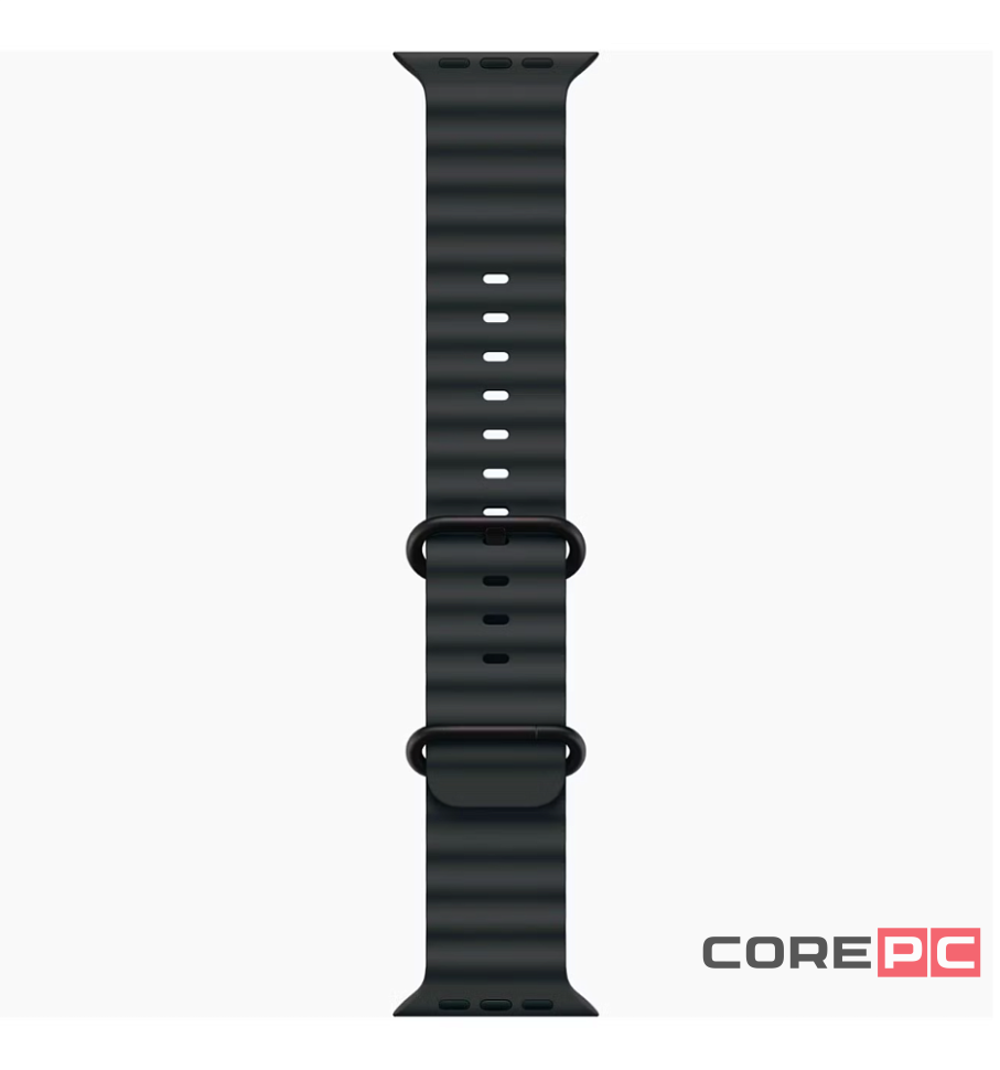 Apple Watch Ultra 2 (2024) 49mm Natural Titanium Case with Black Ocean Band (One Size)