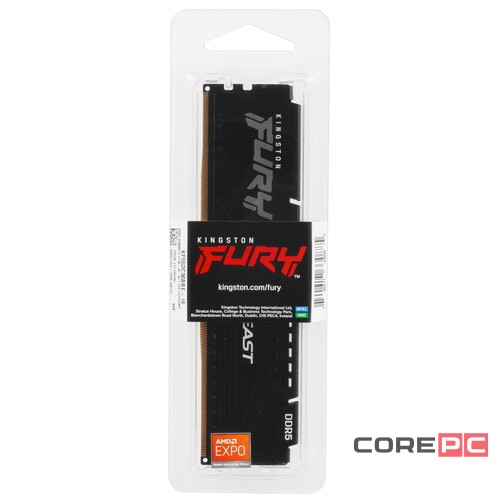 Оперативная память 16 Gb 5200 MHz Kingston FURY Beast Black (KF552C36BBE-16)