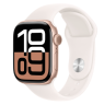 Apple Watch Series 10 46mm Rose Gold Aluminum Case with Light Blush Sport Band (S/M)