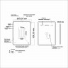 Зеркало MIXLINE Турин-2 600х800 (ШВ) бесконтактный сенсор, светодиодная подсветка+подогрев