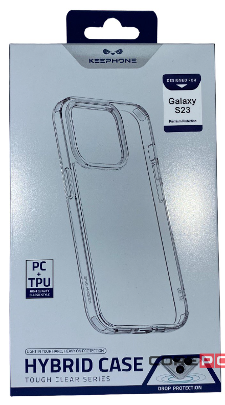 Накладка для Samsung Galaxy S23 Keephone Hybrid series силикон прозрачный