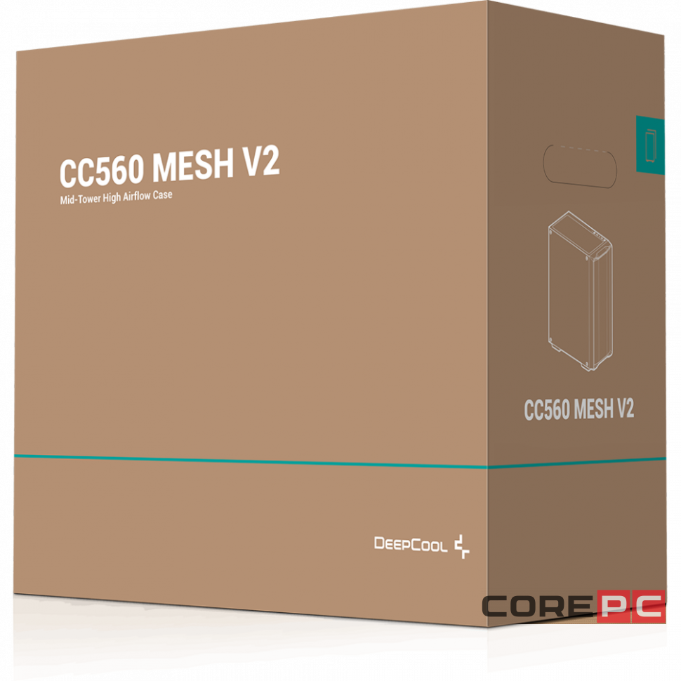 Компьютерный корпус Deepcool CC560 MESH V2 ARGB Black (R-CC560-BKAMA4-G-2)