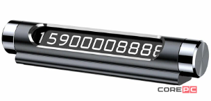 Парковочный номер Baseus (ACNUM-01) металлический (черный)