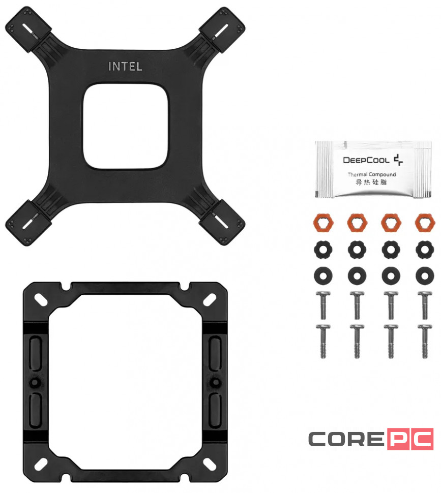 Кулер для процессора Deepcool AG400 DIGITAL BK ARGB Black