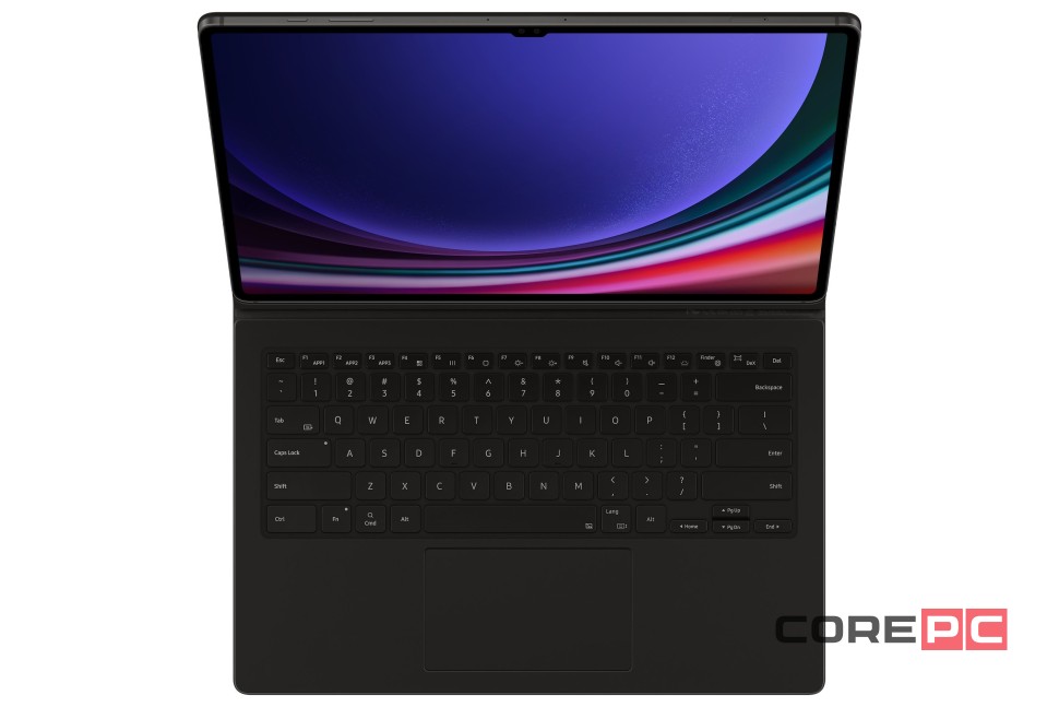 Чехол-клавиатура с тачпадом Samsung Book Cover Keyboard для Galaxy Tab S9+ (черный)
