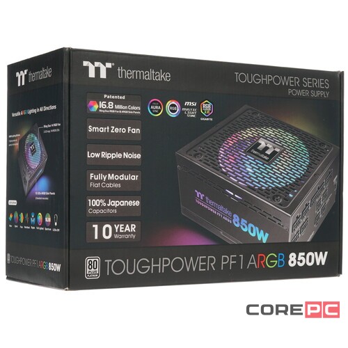 Блок питания Thermaltake 850W TOUGHPOWER PF1 ARGB 850 PS-TPD-0850F3FAPE-1