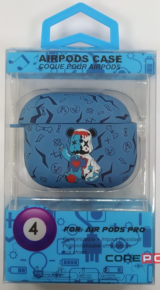 Силиконовый светящийся в темноте чехол для AirPods 3 Luxo Kaws рисунок №59