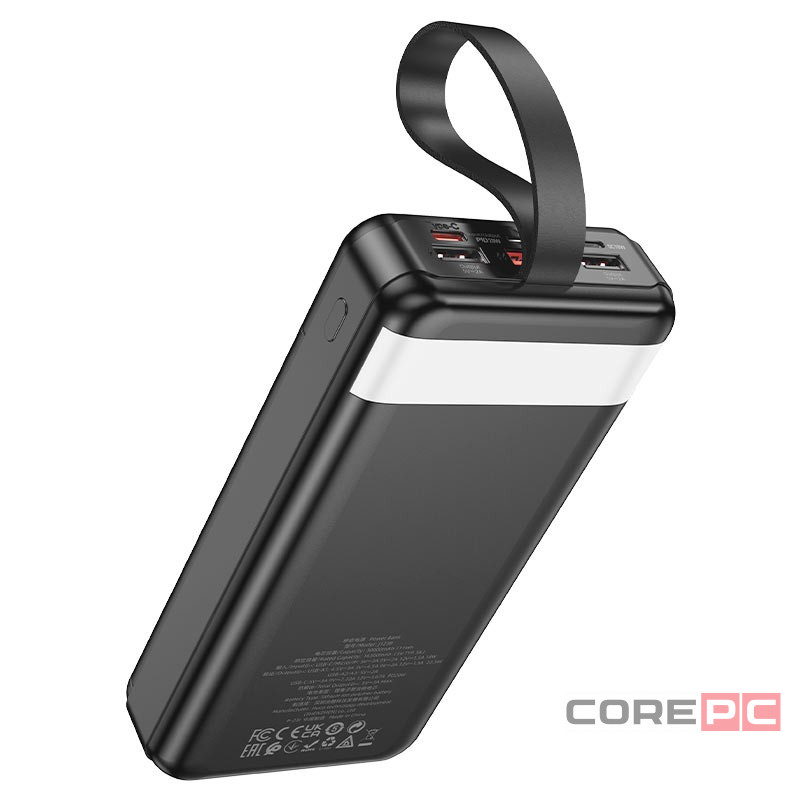 Powerbank Hoco J123B Element 30000mAh 3USB/1C/Micro черный