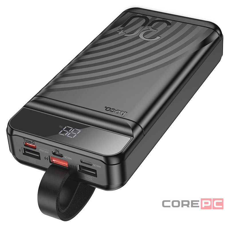 Powerbank Hoco J123B Element 30000mAh 3USB/1C/Micro черный