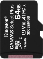 micro SDXC карта памяти Kingston 64GB Class10 100R A1 Canvas Plus без ад..(SDCS2/64GBSP)
