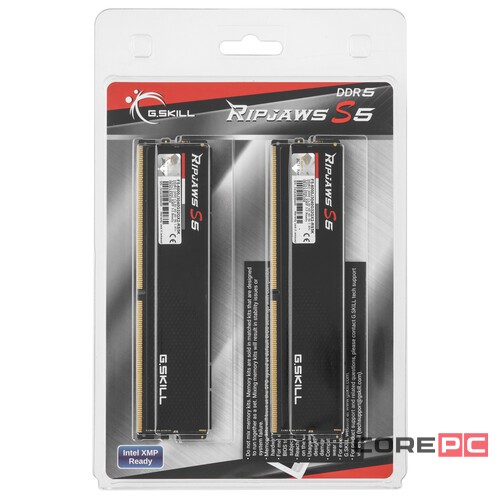 Оперативная память 64 Gb 6000 MHz G.Skill RIPJAWS S5 Black (F5-6000J3040G32GX2-RS5K)