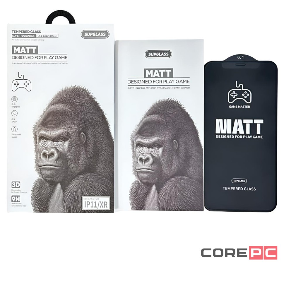 Защитное стекло матовое для i-Phone XR/11 Supglass XC-13 3D