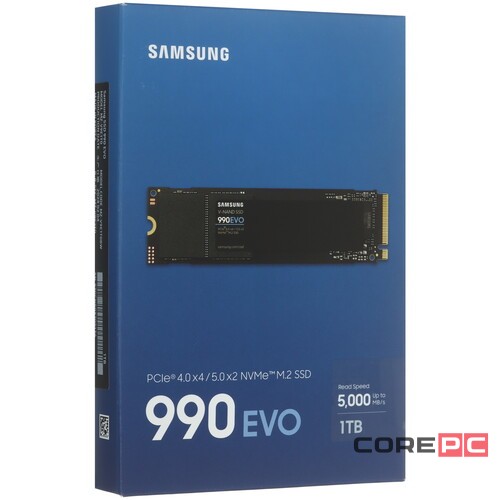 Твердотельный накопитель Samsung 1000 Gb 990 EVO MZ-V9E1T0BW