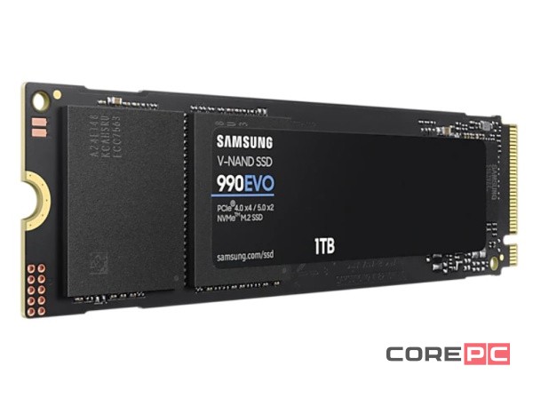 Твердотельный накопитель Samsung 1000 Gb 990 EVO MZ-V9E1T0BW
