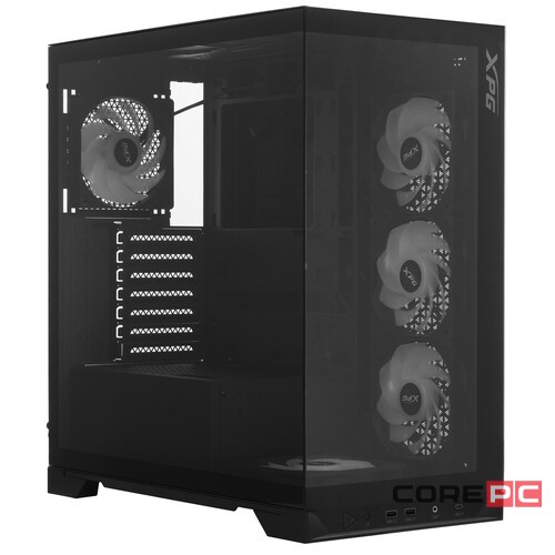 Компьютерный корпус ADATA XPG INVADER X TG RGB Black (INVADERXMT-BKCWW)