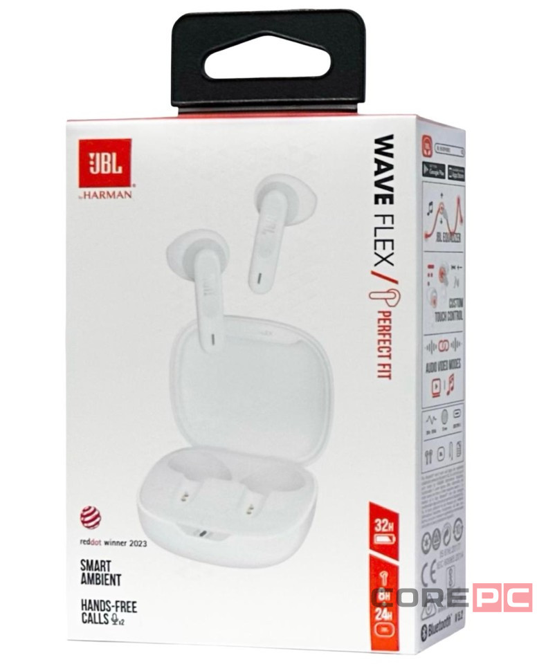 Беспроводные наушники TWS JBL Wave Flex белая