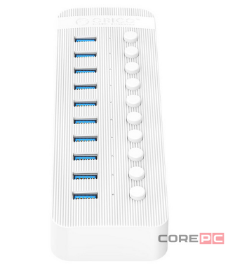 USB3.0 хаб Orico CT2U3-10AB USB3.0x10 белый