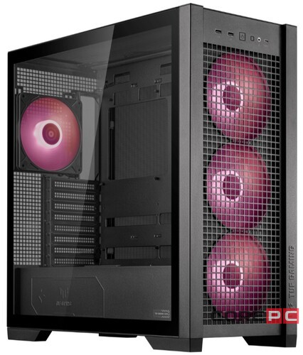 Компьютерный корпус ASUS TUF GAMING GT302 TG ARGB Black (90DC00I0-B19000)