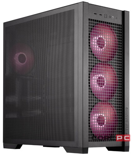 Компьютерный корпус ASUS TUF GAMING GT302 TG ARGB Black (90DC00I0-B19000)
