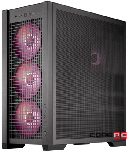 Компьютерный корпус ASUS TUF GAMING GT302 TG ARGB Black (90DC00I0-B19000)