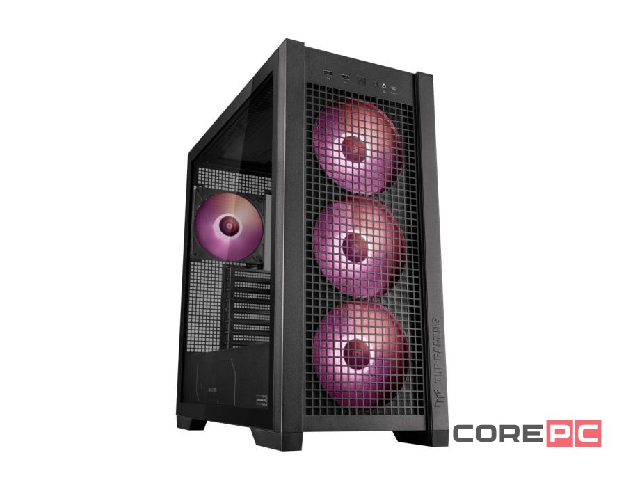 Компьютерный корпус ASUS TUF GAMING GT302 TG ARGB Black (90DC00I0-B19000)