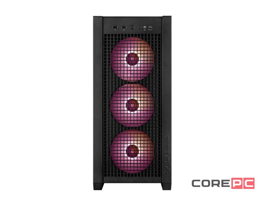 Компьютерный корпус ASUS TUF GAMING GT302 TG ARGB Black (90DC00I0-B19000)