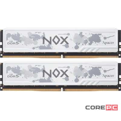 Оперативная память 32 Gb 6200 MHz Apacer NOX White (AH5U32G62C532MWAA-2)