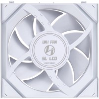 Вентилятор для корпуса Lian Li UNI FAN SL WIRELESS LCD 120 12SLLCD1W1W ARGB White (G99.12SLLCD1W1W.R0)