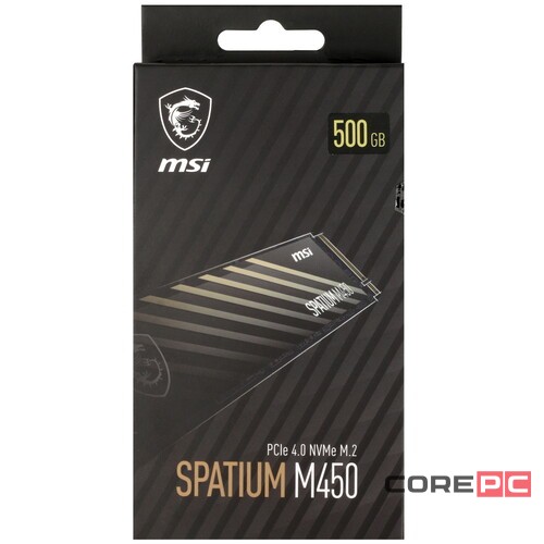 Твердотельный накопитель MSI 500 Gb SPATIUM M450 S78-440K220-P83