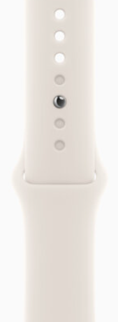 Apple Watch Series 10 42mm Rose Gold Aluminum Case with Starlight Sport Band (S/M)