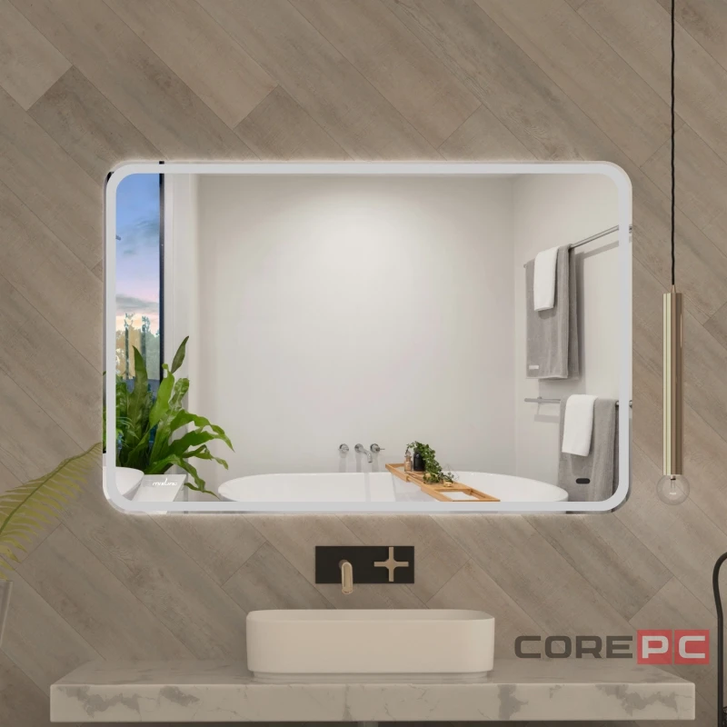 Зеркало MIXLINE Турин-2 1200х800 (ШВ) бесконтактный сенсор,светодиодная подсветка+подогрев