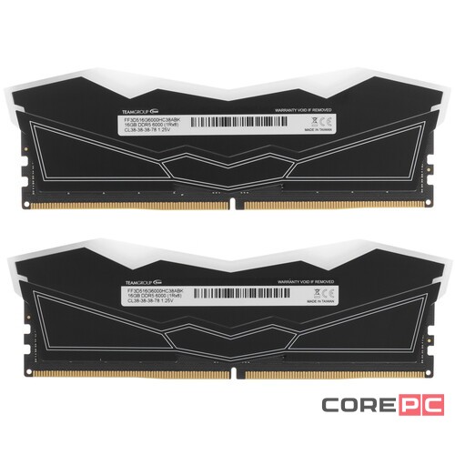 Оперативная память 32 Gb 6000 MHz Team Group T-FORCE DELTA RGB Black (FF3D532G6000HC38ADC01)