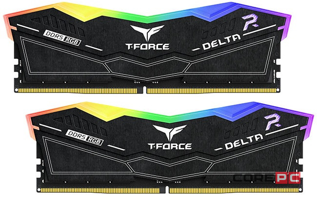 Оперативная память 32 Gb 6000 MHz Team Group T-FORCE DELTA RGB Black (FF3D532G6000HC38ADC01)