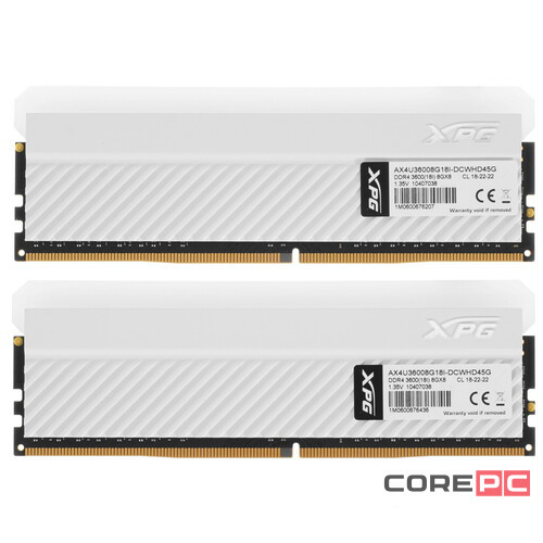 Оперативная память 16 Gb 3600 MHz ADATA XPG SPECTRIX D45G (AX4U36008G18I-DCWHD45G)