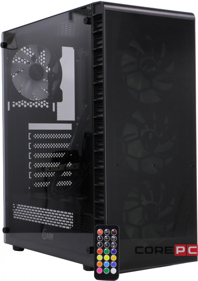 Компьютерный корпус Powercase MISTRAL Micro H3B V2 TG RGB Black CMIH3BV2-L3