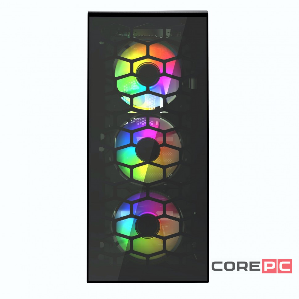 Компьютерный корпус Powercase MISTRAL Micro H3B V2 TG RGB Black CMIH3BV2-L3