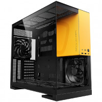 Компьютерный корпус Geometric Future Model 5 ARGB Black Yellow with fans (1AM5WKBY01100)