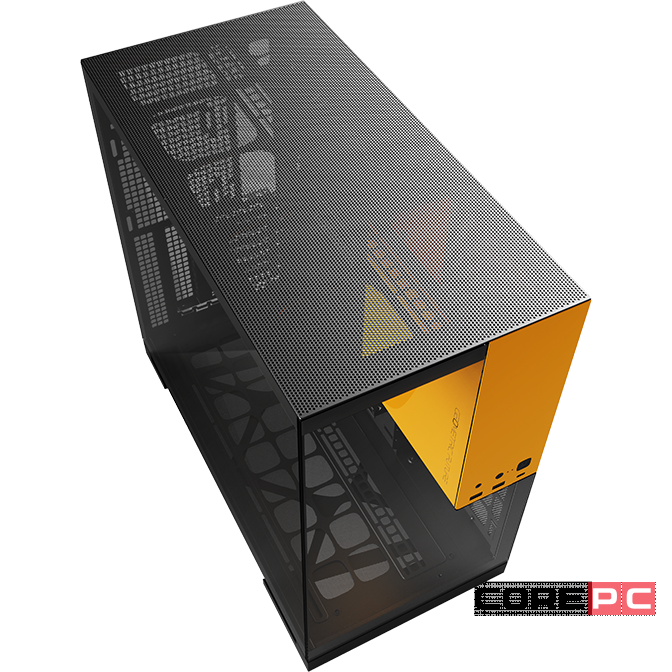 Компьютерный корпус Geometric Future Model 5 ARGB Black Yellow with fans (1AM5WKBY01100)