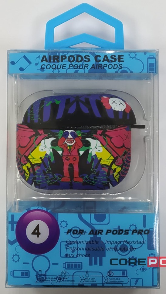 Силиконовый светящийся в темноте чехол для AirPods 3 Luxo Kaws рисунок №58