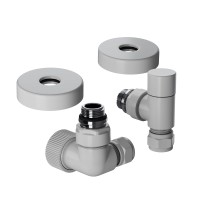 Набор термостатический трехосевой Royal Thermo Design Pro 15мм М30х1,5 (Белый)